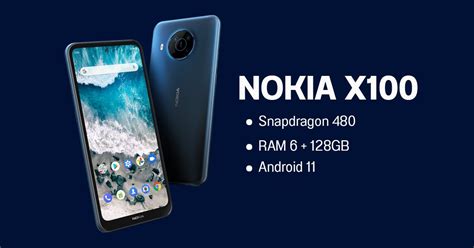 เปิดตัว Nokia X100 รองรับ 5G กล้องหลังเลนส์ ZEISS ใช้ชิป Snapdragon 480 ...