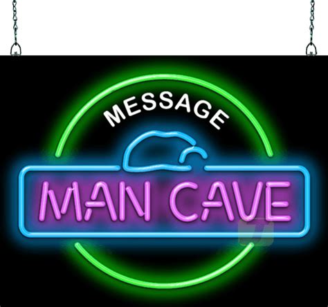 personalized neon man cave signs