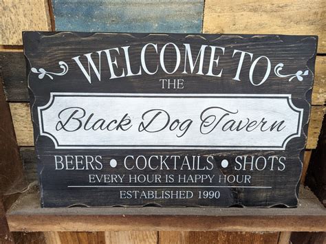 Custom Bar Signs, Rustic Wood Sign, Customizable Signs, Rmbrustic ...