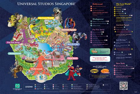 Universal Studios Singapore Park Map