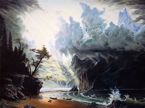 Art by Clay Coller: Storm seascape painting