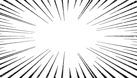 Manga speed burst frame radial anime speed lines vector illustration ...