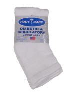 Foot Care Men's Diabetic and Circulatory Comfort Socks 2 Pack Black ...