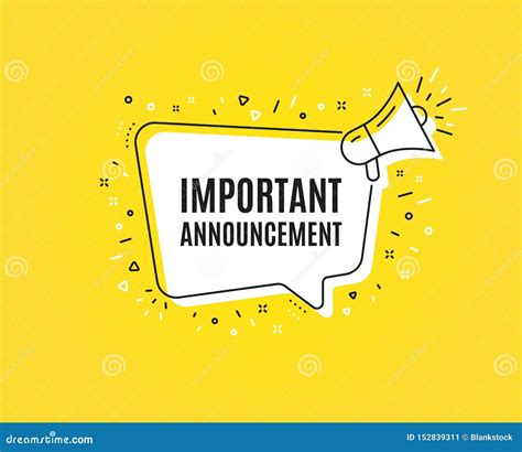 Important Announcement Stock Illustrations – 9,208 Important ...