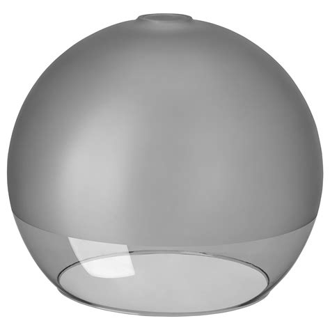 JAKOBSBYN pendant lamp shade, frosted glass/gray, 30 cm (12") - IKEA