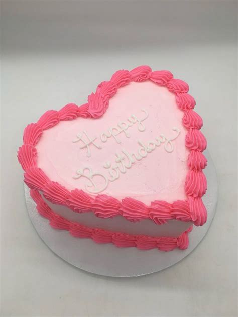 Pink Heart Shaped Cake | Mini cakes birthday, Pretty birthday cakes ...