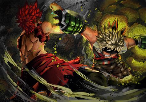 Bakugou Vs Kirishima By Zacrai On Deviantart