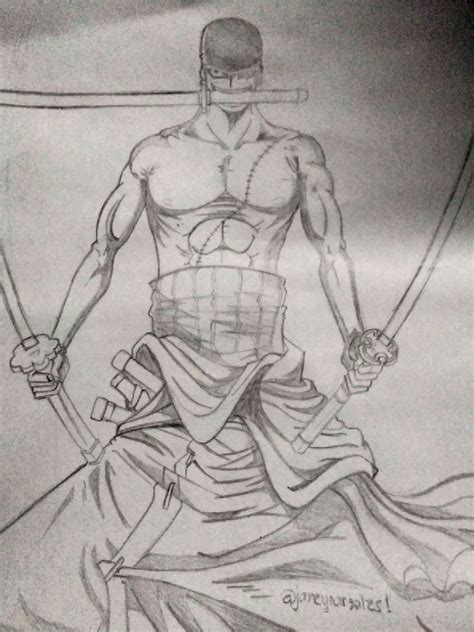 Zoro Pencil Drawing - bestpencildrawing