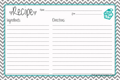 8 Best Images of Printable Recipe Cards Whole Page - Free Printable Full Page Recipe Card ...