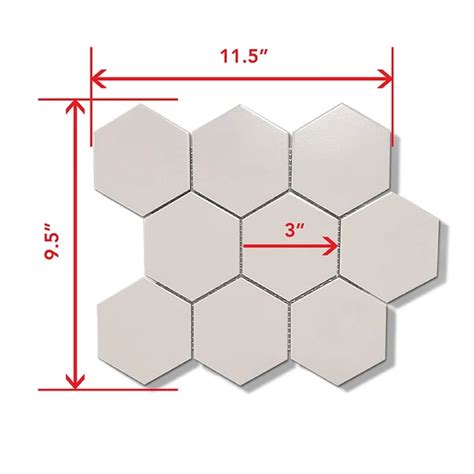 Beige Hexagon 3x3 Matte Porcelain Mosaic | iTileMosaic