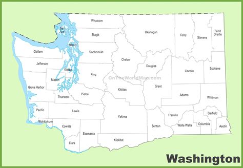 Washington county map - Ontheworldmap.com