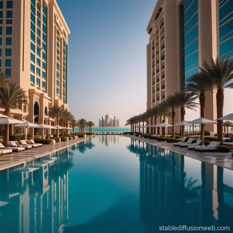 Fairmont Marina Resort in Abu Dhabi | Stable Diffusion Online