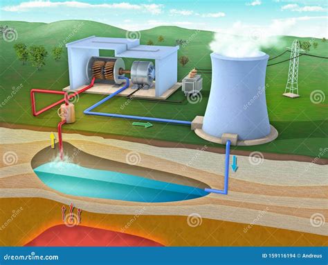 Geothermal Power Plant Clip Art