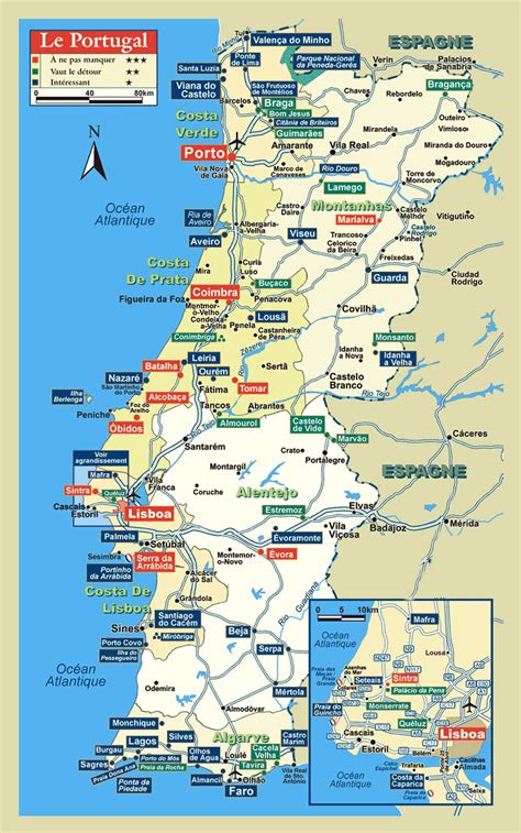 Maps Of Portugal Detailed Map Of Portugal In English Tourist Map Of ...