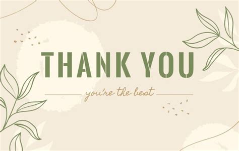 Free thank you label template to design and download