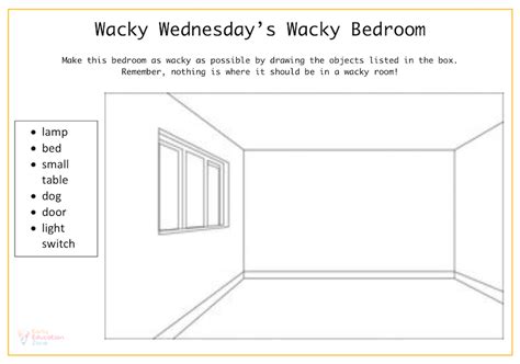 Wacky Bedroom Challenge - Early Education Zone