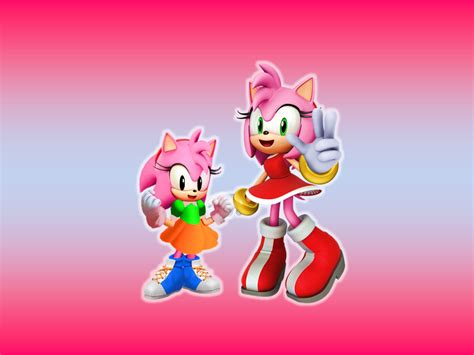 Classic and Modern Amy Rose by 9029561 on DeviantArt