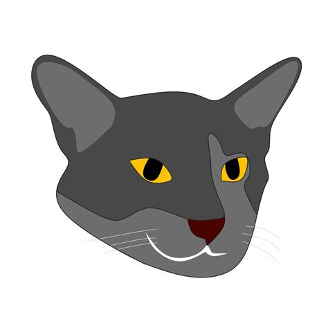 cat head illustration 36021674 Vector Art at Vecteezy