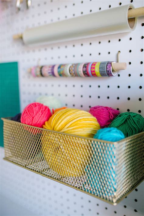 5 Pegboard Organization Ideas for Your Craft Room | The Pretty Life Girls