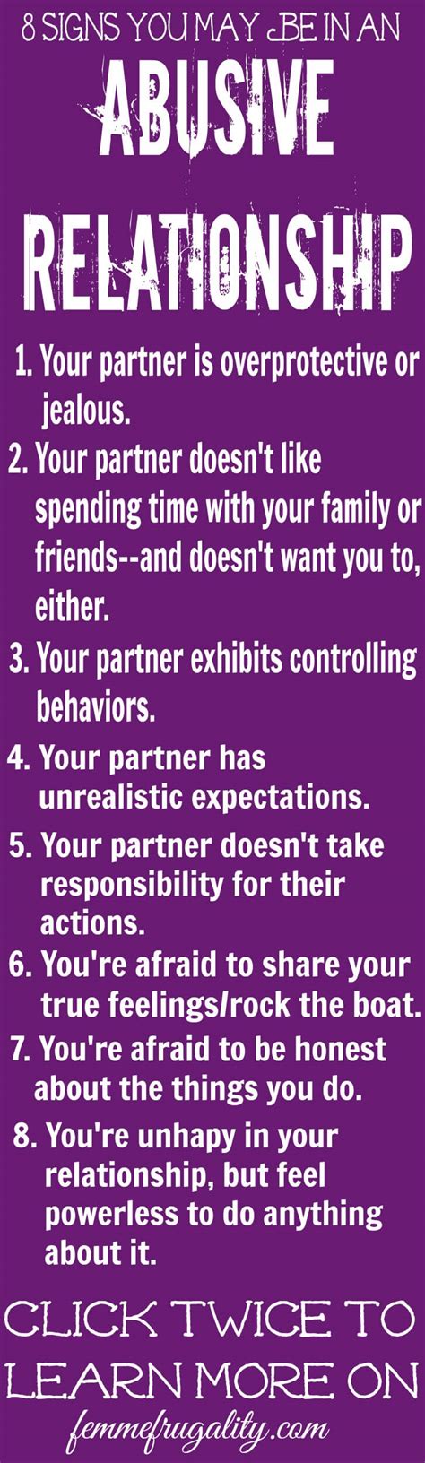 8 Signs You May Be in an Abusive Relationship | Femme Frugality