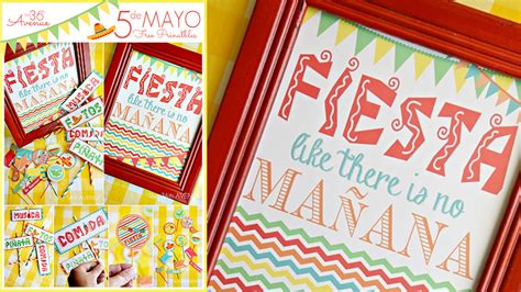 Cinco de Mayo Decorations – Printables | The 36th AVENUE