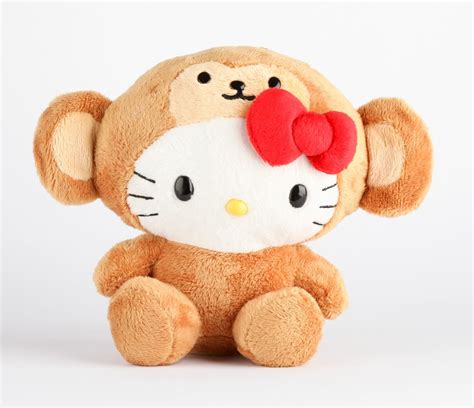 Hello Kitty 8 Safari Plush: Monkey - Adorable Collectible