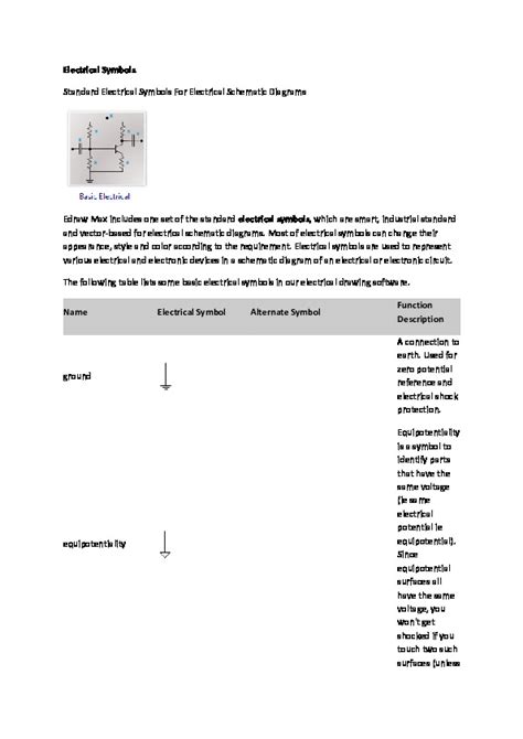 Electrical Symbols - PDFCOFFEE.COM