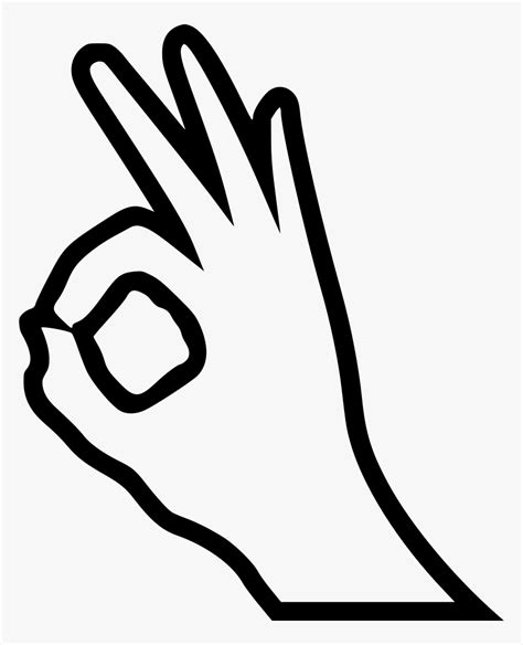 Ok Hand Clipart , Png Download - Ok Hand Sign Clipart, Transparent Png ...