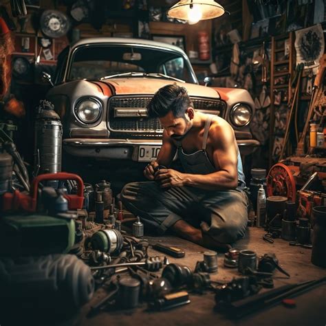 Premium Photo | A mechanic labor work photo aesthetic labor