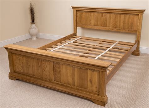 FRENCH RUSTIC SOLID OAK WOOD SUPER KING SIZE BED FRAME BEDROOM ...