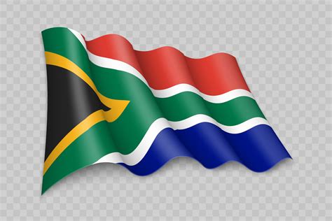 3D Realistic waving Flag of South Africa 25355005 Vector Art at Vecteezy