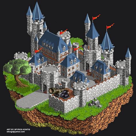 Pixel art Castle @ PixelJoint.com