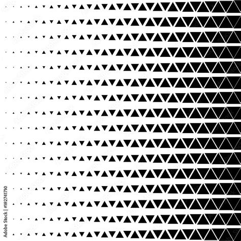 Abstract geometric black and white graphic design print halftone ...