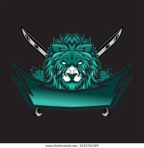 Lion Mascot Gaming Esport Logo Stock Vector (Royalty Free) 1432765589 ...