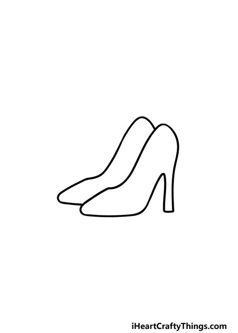 How To Draw Heels Step By Step