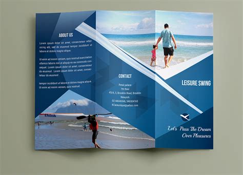 Free travelling trifold brochure template :: Behance