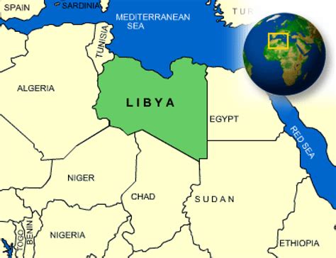 Map Of Libya And Surrounding Countries - Cities And Towns Map