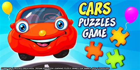 Cars Puzzles Game - Funny Car & Trucks Preschool Jigsaw Education ...