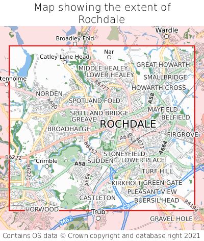 Where is Rochdale? Rochdale on a map