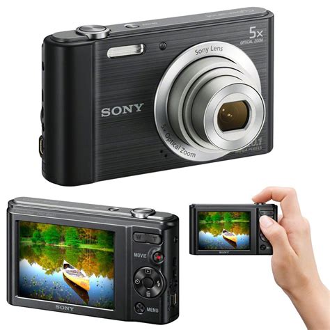 Sony Cyber-shot DSC-W800 20.1 MP Digital Camera with 5x Optical Zoom ...