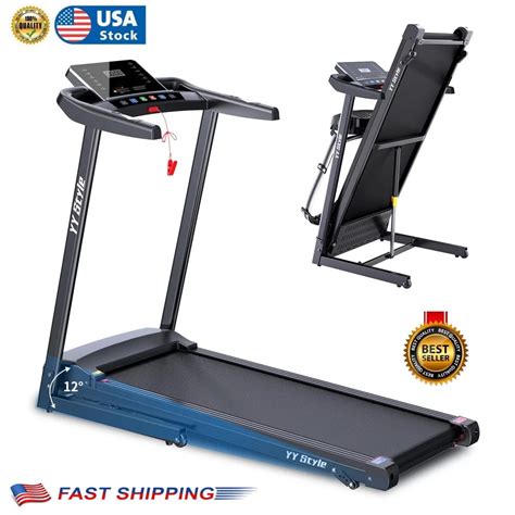 Clearance!Folding Treadmill with Heart Rate Control Treadmill 2.25HP ...