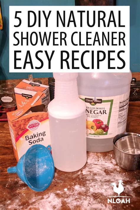 5 DIY Natural Shower Cleaner Easy Recipes