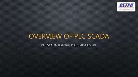 Overview of PLC SCADA