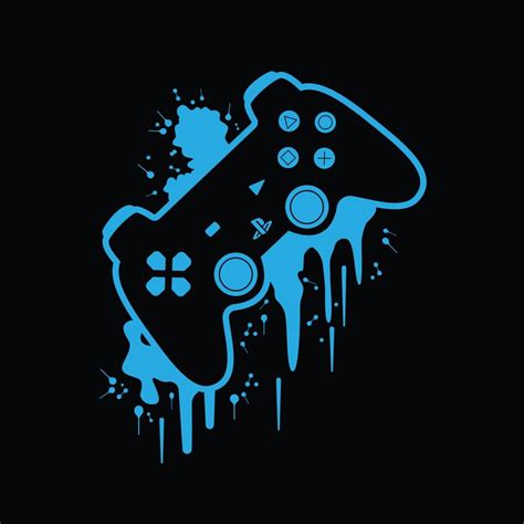 Playstation Controller poster painting - TenorArts | Gaming wall art ...