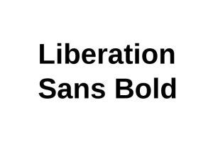 Liberation Sans Bold Font - Free Font Download