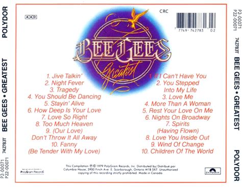 Bee gees greatest hits album - nimfasany