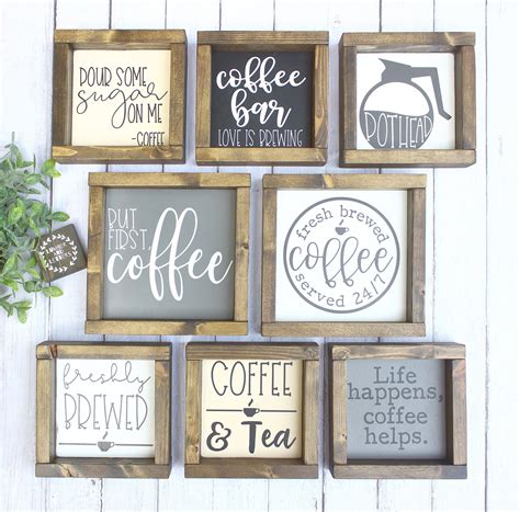 Small Coffee Bar Signs