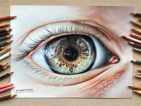 Realistic Eye Drawing by Polaara on DeviantArt