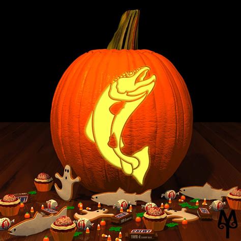 20+ Fish Pumpkin Carving Stencils