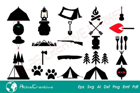 CAMPING SVG Bundle, 25 CAMPING Clipart, Camper, Camper Life, Summer Svg ...